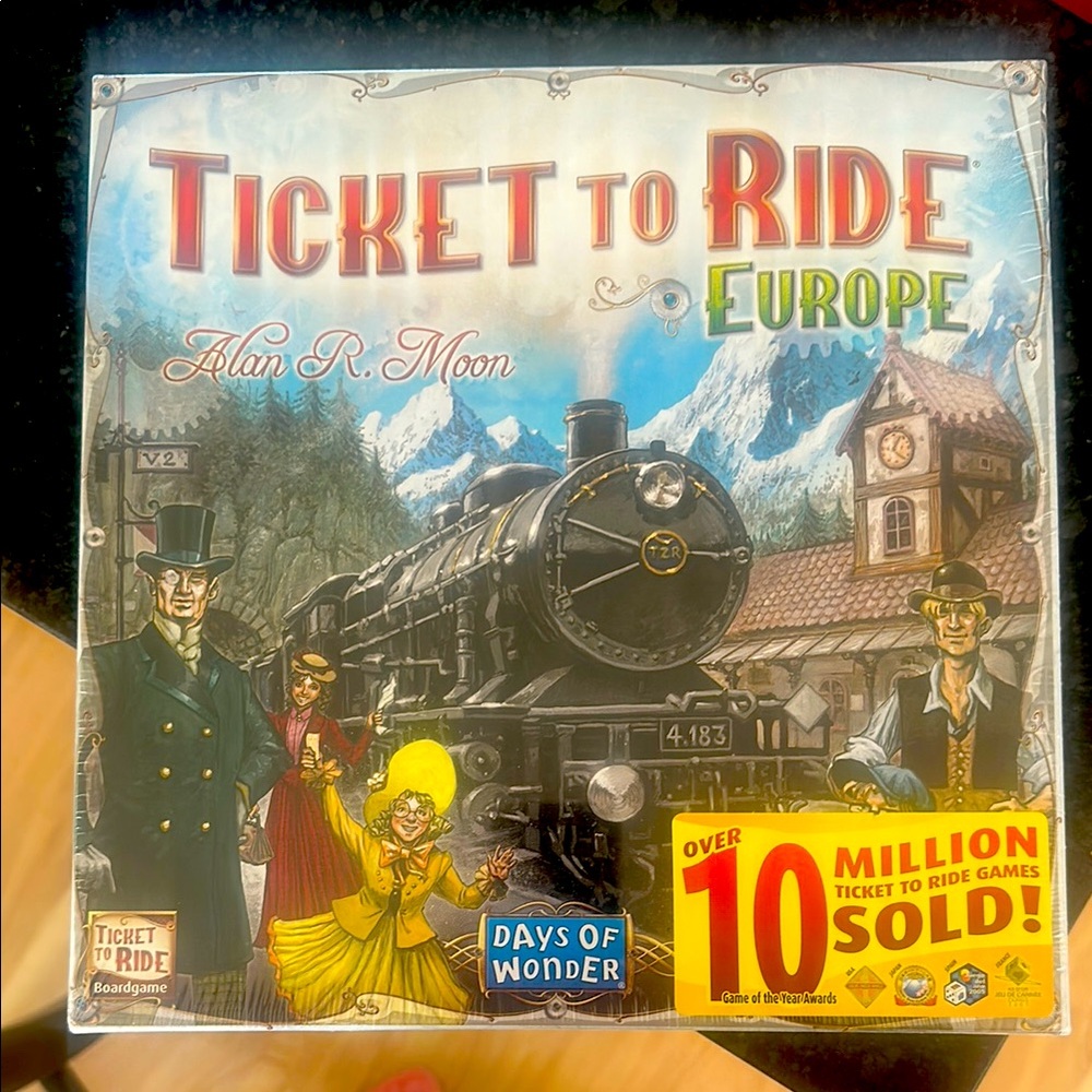 Ticket to Ride Europe Board Game - Blue